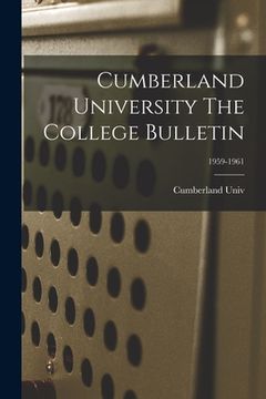 portada Cumberland University The College Bulletin; 1959-1961 (en Inglés)