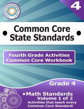 portada Fourth Grade Common Core Workbook: Math Activities: Volume 1 of 2 (in English)