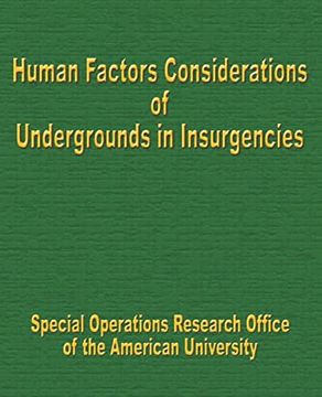 portada Human Factors Considerations of Undergrounds in Insurgencies (in English)
