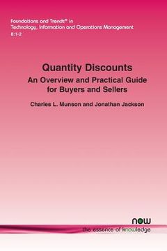 portada Quantity Discounts: An Overview and Practical Guide for Buyers and Sellers (in English)