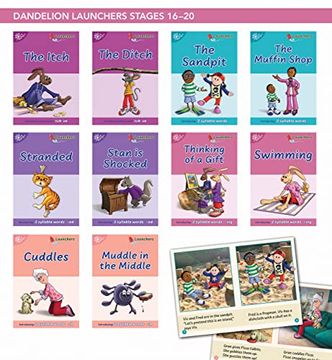 portada Phonic Books Dandelion Launchers Stages 16-20: Decodable Books for Beginner Readers 'Tch' and 'Ve', Two-Syllable Words, Suffixes -Ed and -Ing and Spel (en Inglés)