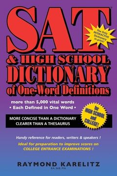 portada SAT & High School Dictionary of One-Word Definitions (en Inglés)