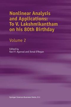 portada Nonlinear Analysis and Applications: To V. Lakshmikantham on His 80th Birthday: Volume 2 (en Inglés)