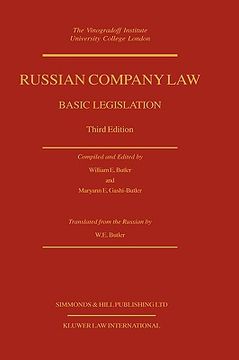portada russian company law, basic legislation, 3e (en Inglés)