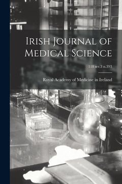 portada Irish Journal of Medical Science; 118 ser.3 n.393 (en Inglés)