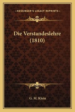 portada Die Verstandeslehre (1810) (en Alemán)
