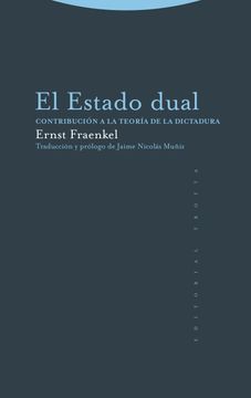 portada El Estado dual: Contribución a la teoría de la dictadura (in Spanish)