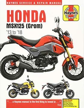 portada Honda Msx125 (Grom) '13 to '18: Haynes Service & Repair Manual (Haynes Service and Repair Manual) (en Inglés)