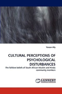 portada cultural perceptions of psychological disturbances (en Inglés)