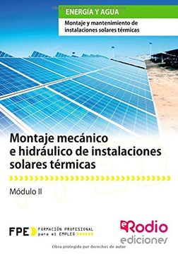 portada Montaje mecánico e hidráulico de Instalaciones solares térmicas (Spanish Edition)