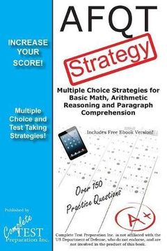 portada AFQT Test Strategy: Winning Multiple Choice Strategies for the Armed Forces Qualification Test