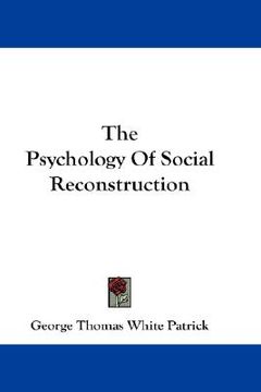 portada the psychology of social reconstruction (en Inglés)