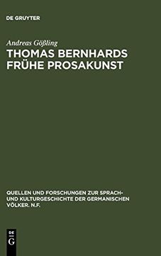 portada Thomas Bernhards Frühe Prosakunst (en Alemán)