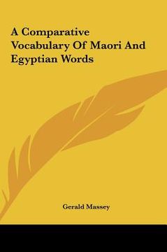 portada a comparative vocabulary of maori and egyptian words (in English)