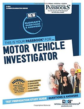 portada Motor Vehicle Investigator (en Inglés)