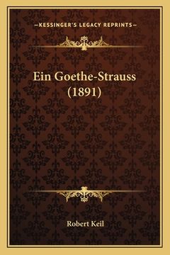 portada Ein Goethe-Strauss (1891) (en Alemán)