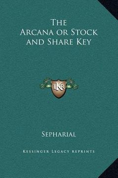 portada the arcana or stock and share key (en Inglés)