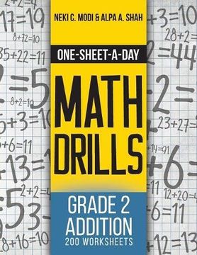 portada One-Sheet-A-Day Math Drills: Grade 2 Addition - 200 Worksheets (Book 3 of 24)