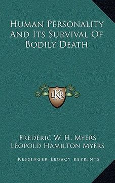 portada human personality and its survival of bodily death (en Inglés)