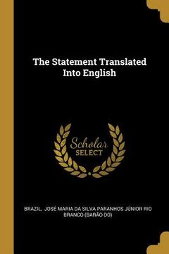 portada The Statement Translated Into English