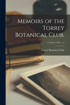 portada Memoirs of the Torrey Botanical Club.; v.18 no.1 1931, c.2 (in English)