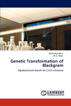 portada genetic transformation of blackgram (en Inglés)
