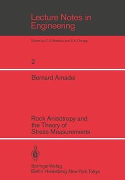 portada rock anisotropy and the theory of stress measurements (en Inglés)
