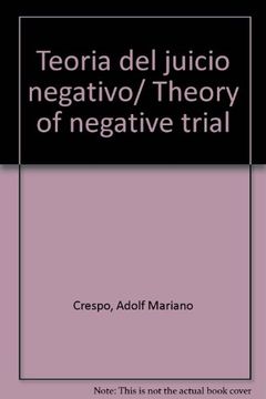portada Teoria del Juicio Negativo (in Spanish)