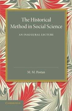 portada The Historical Method in Social Science: An Inaugural Lecture (en Inglés)