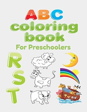 portada Abc Coloring Book for Preschoolers: Big Preschool Workbook abc Coloring Book for Kids, Ages 3 - 5, Colors, Shapes, Numbers 1-10, Alphabet, Pre-Writing, Pre-Reading, Phonics, 