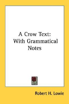 portada a crow text: with grammatical notes (en Inglés)