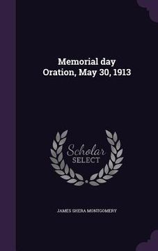 portada Memorial day Oration, May 30, 1913