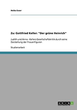 portada Zu: Gottfried Keller: "Der grüne Heinrich" (German Edition)