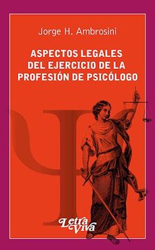 portada Aspectos Legales del Ejercicio de la Profesion del Psicologo