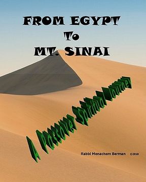 portada from egypt to mt. sinai: a passover spiritual journey (en Inglés)