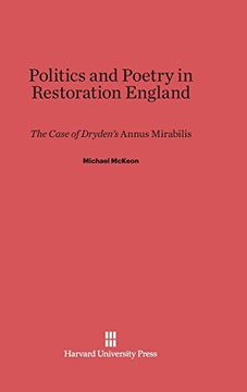 portada Politics and Poetry in Restoration England (en Inglés)