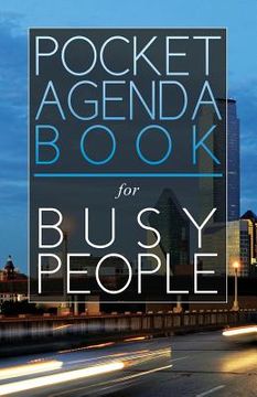 portada Pocket Agenda Book: For Busy People (en Inglés)