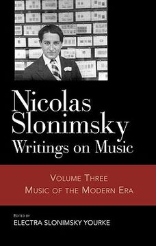 portada nicolas slonimsky: writings on music: music of the modern era