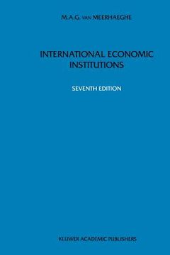portada international economic institutions (in English)