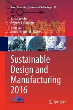 portada Sustainable Design and Manufacturing 2016 (in English)