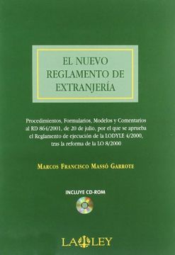 portada El Nuevo Reglamento de Extrajería: Procedimientos, Formularios, Modelos y Comentarios al rd 864 (in Spanish)