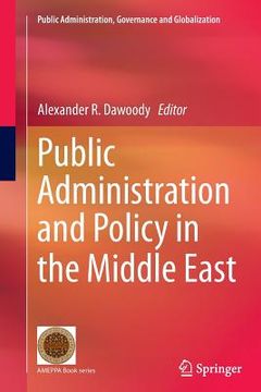 portada Public Administration and Policy in the Middle East (en Inglés)