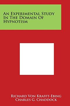 portada An Experimental Study in the Domain of Hypnotism