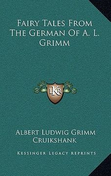 portada fairy tales from the german of a. l. grimm