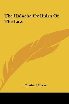 portada the halacha or rules of the law the halacha or rules of the law (en Inglés)