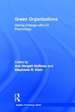 portada green organizations: driving change with i-o psychology (in English)