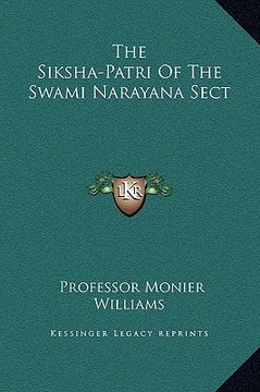 portada the siksha-patri of the swami narayana sect (en Inglés)