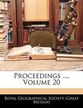 portada proceedings ..., volume 20 (in English)