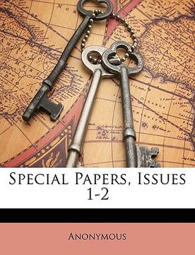 portada special papers, issues 1-2 (en Inglés)