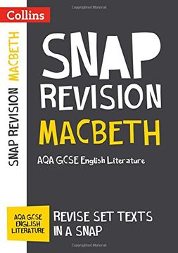 portada Collins Snap Revision Text Guides - Macbeth: Aqa GCSE English Literature (en Inglés)